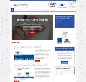 Diseño Página Web Portal Relaciones Internacional de la CEA (EEN CEA)